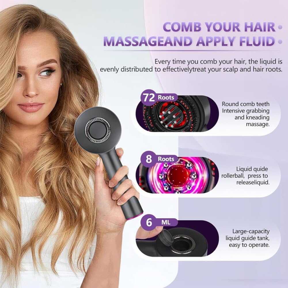 Electric Hair Growth Scalp Massager with LED Therapy