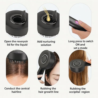Electric Hair Growth Scalp Massager with LED Therapy