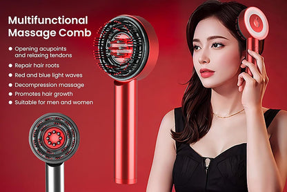 Electric Hair Growth Scalp Massager with LED Therapy