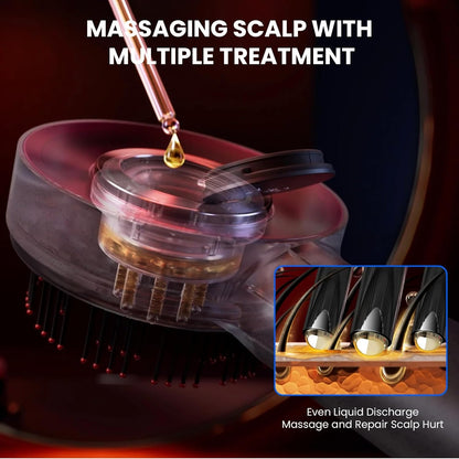 Electric Hair Growth Scalp Massager with LED Therapy
