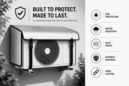 AC Outdoor Unit Cover – Waterproof, UV Resistant & All-Weather Protection