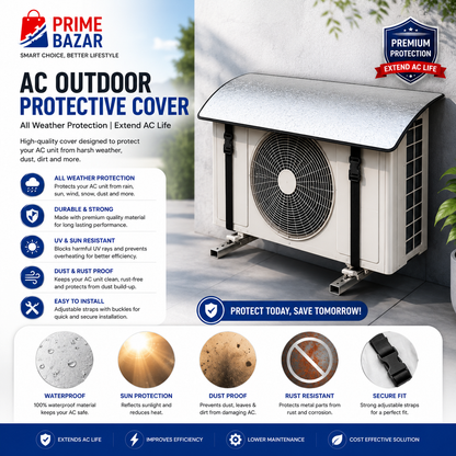 AC Outdoor Unit Cover – Waterproof, UV Resistant & All-Weather Protection