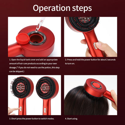 Electric Hair Growth Scalp Massager with LED Therapy