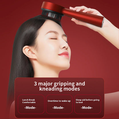 Electric Hair Growth Scalp Massager with LED Therapy