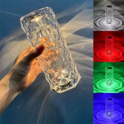 Crystal Lamp, Touch & Remote Control